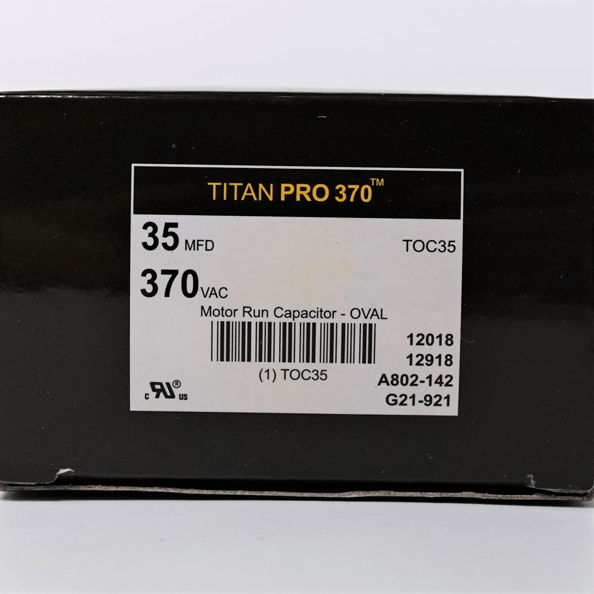 TitanPro TOC35 HVAC Oval Motor Run Capacitor 35 MFD/UF 370 Volts