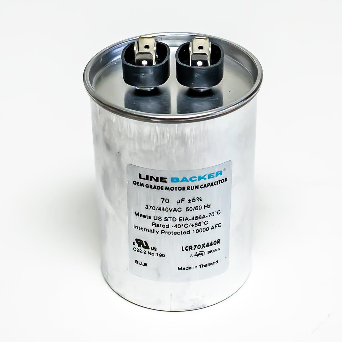 Supco Capacitor Round Run 70 uf mfd 370/440 Volts for HVAC Motors