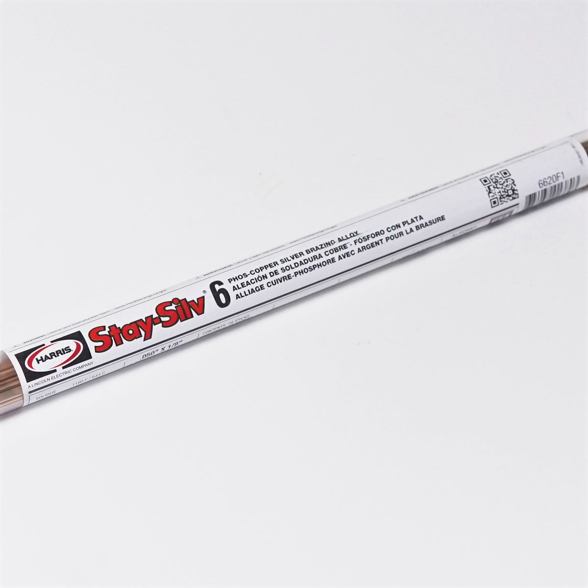 51035 6620F1 Harris 6 6% Stay-Silv Silver Solder Brazing Alloy 28 Sticks