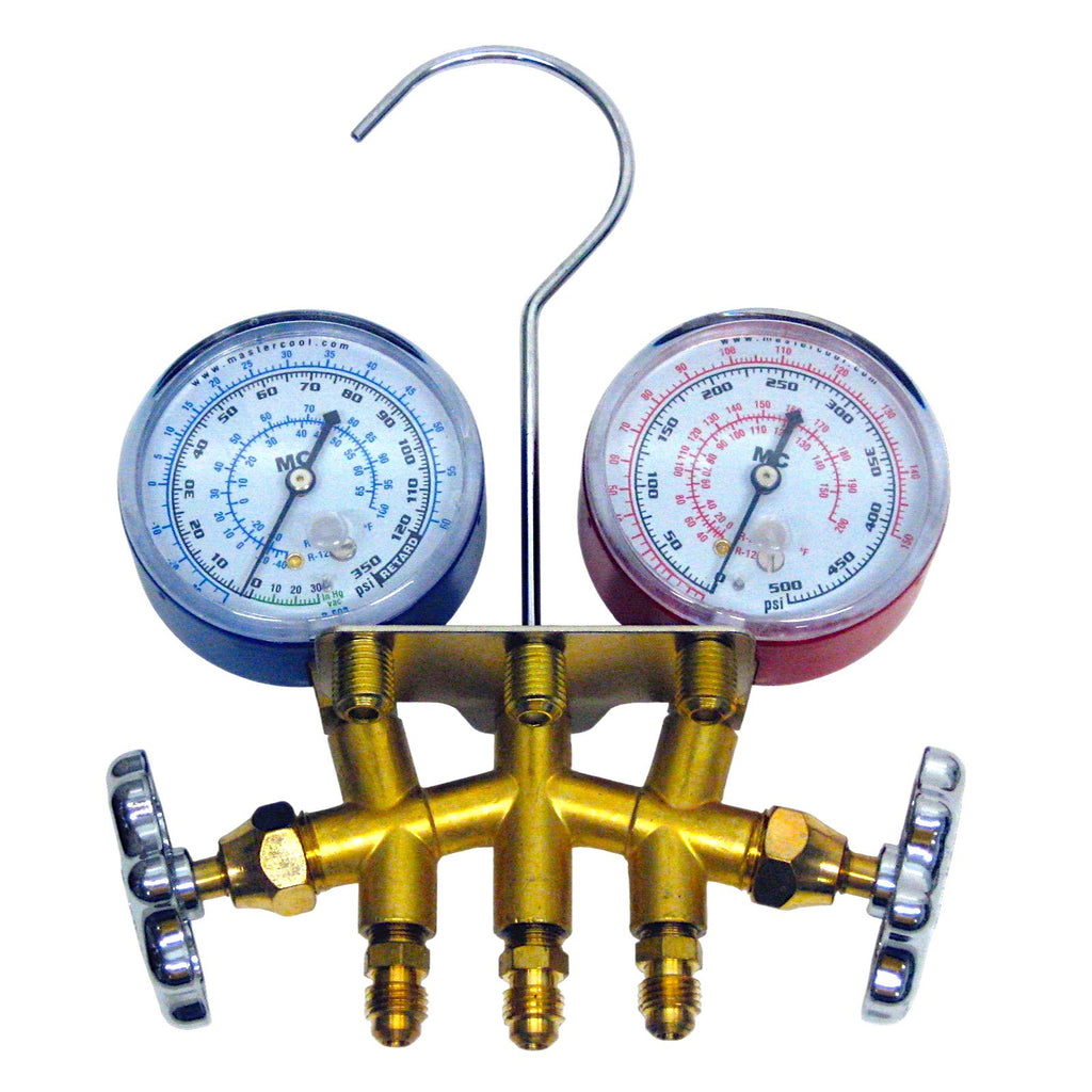Mastercool 33661 HVAC Air Conditioning Refrigeration Manifold Gauges w 60"