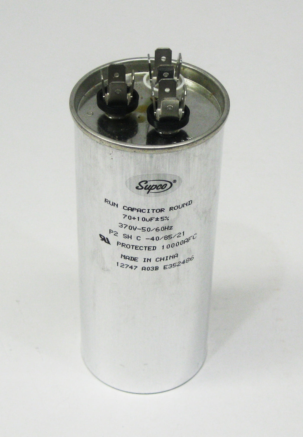 Air Conditioning HVAC Round Dual Motor Run Capacitor 70 + 10 MFD 370 Volt