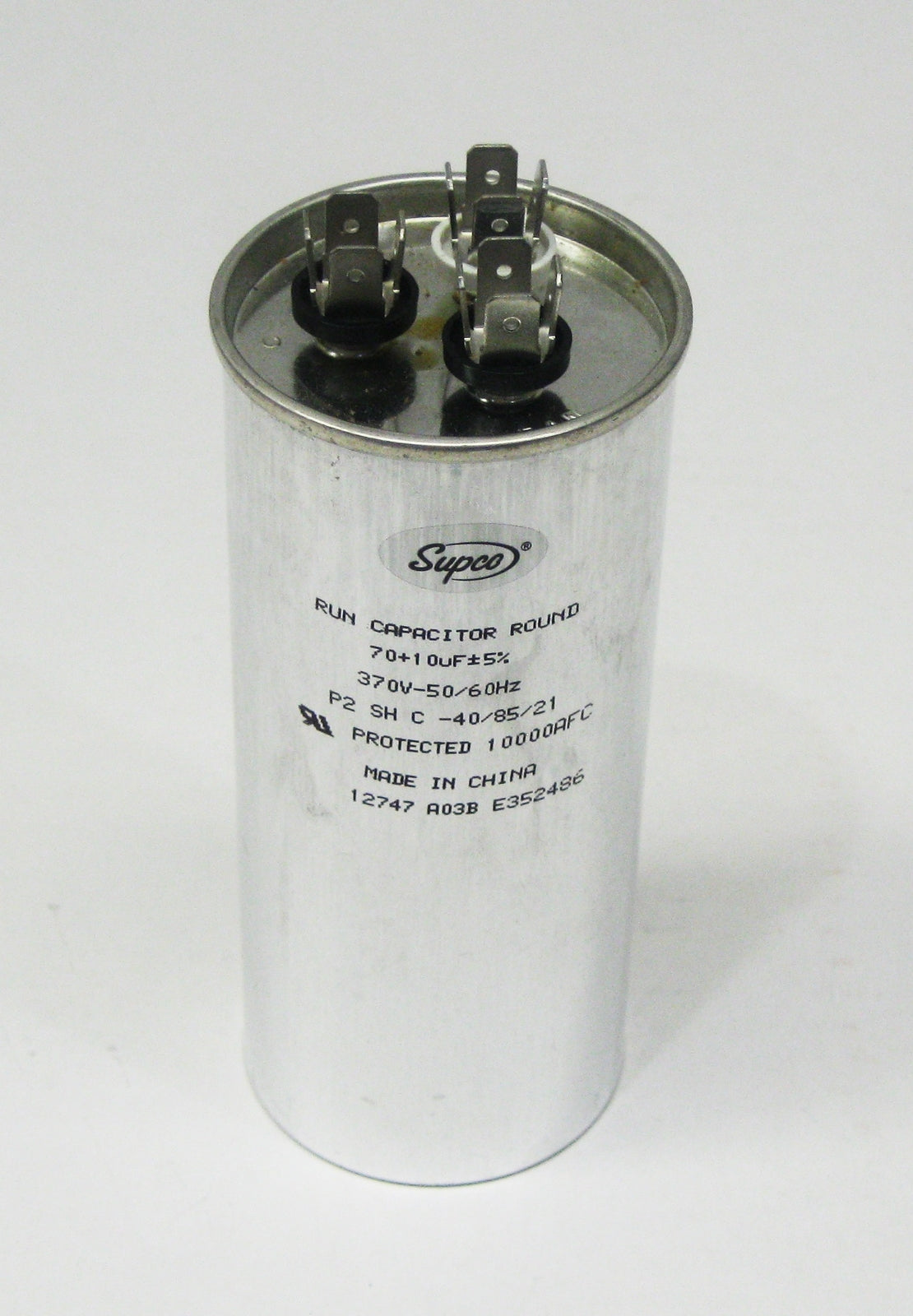 Air Conditioning HVAC Round Dual Motor Run Capacitor 70 + 10 MFD 370 Volt
