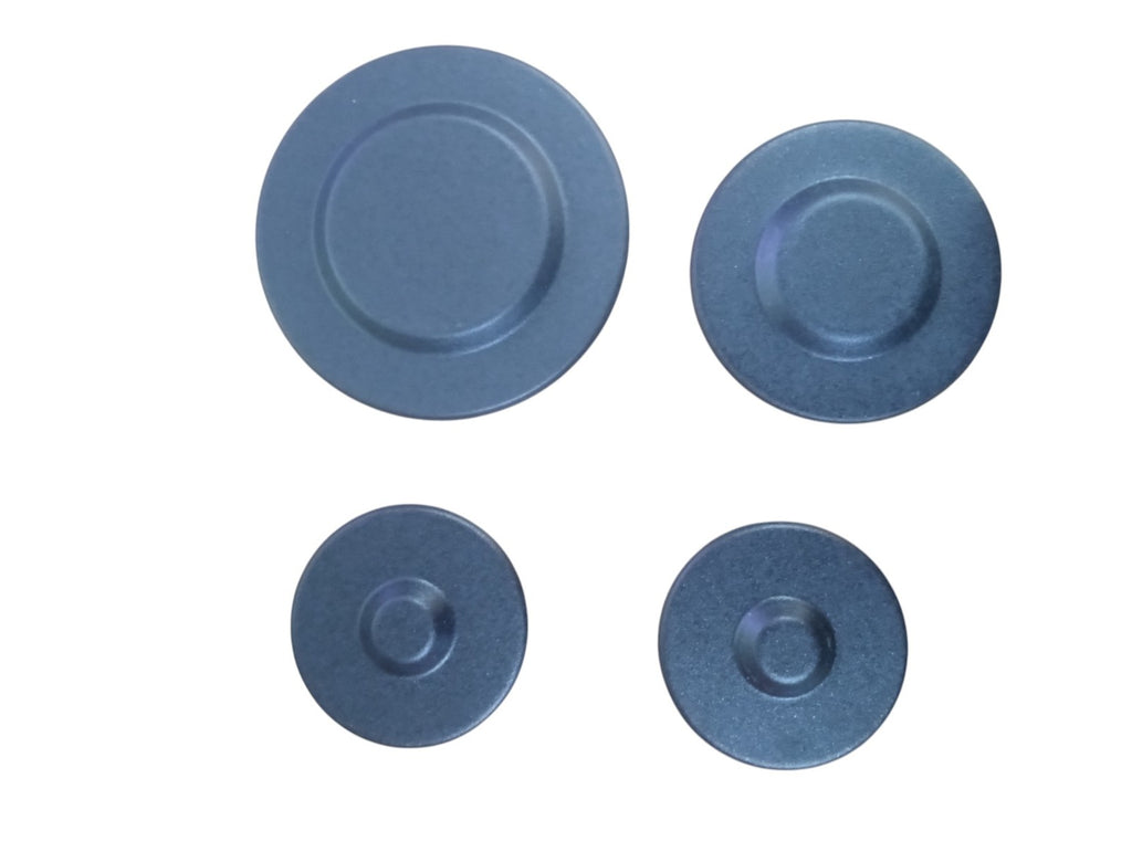 Gas Range Burner Cap Black 4 Pack Kit for Whirlpool Maytag WPW10299233