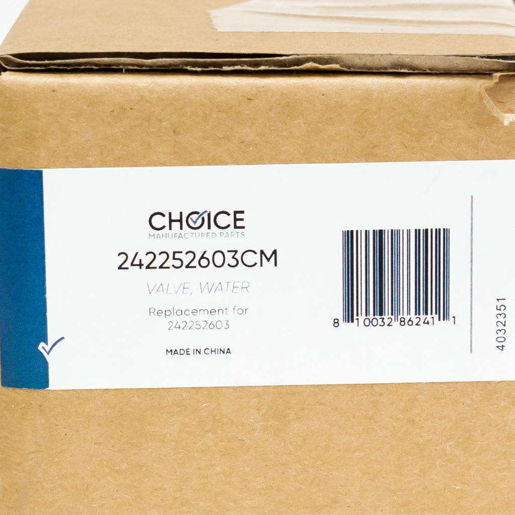 Choice 242252603 for Electrolux Frigidaire Refrigerator Water Inlet Valve