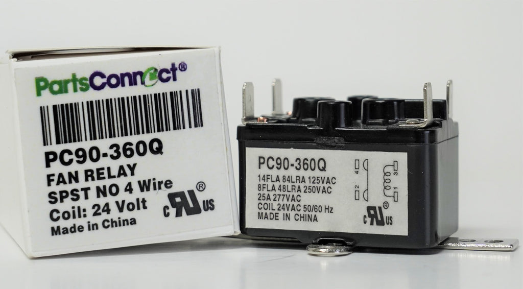 90-360 Enclosed General Purpose Fan Relay 24V SPST 184