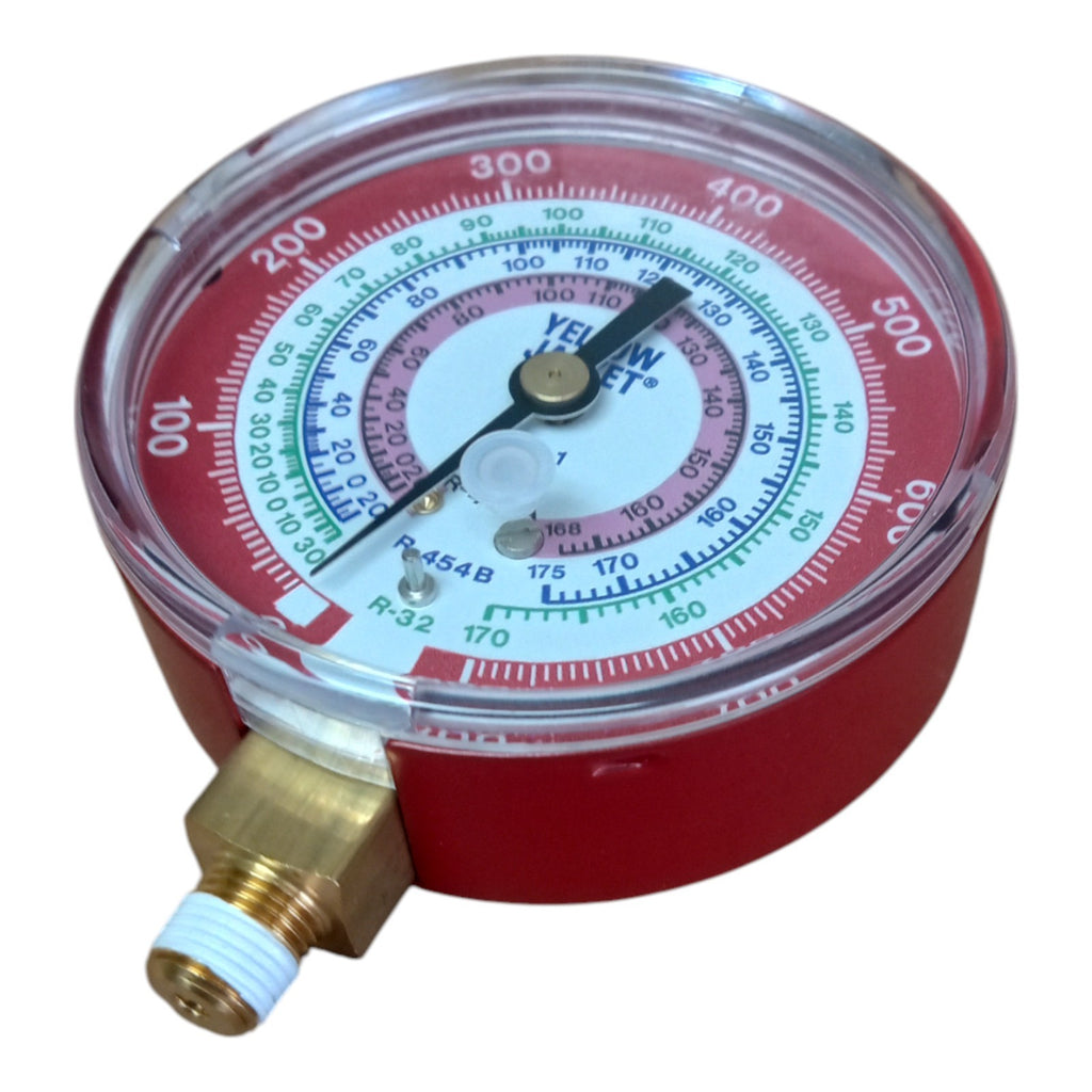 Yellow Jacket 49117 A2L Red High Side Replacement Manifold Gauge for