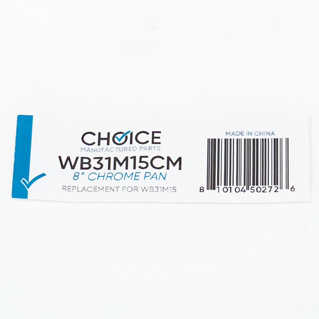 Choice Part WB31M15CM 8" Chrome Stove Drip Pan Bowl for GE Range WB31K10266