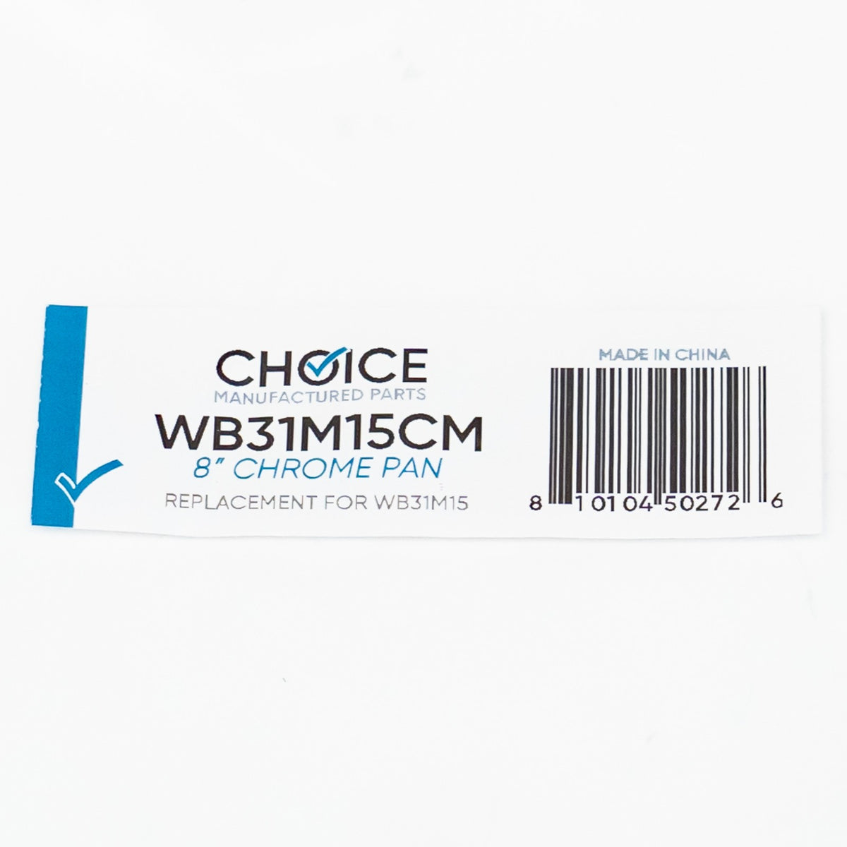 Choice Part WB31M15CM 8" Chrome Stove Drip Pan Bowl for GE Range WB31K10266