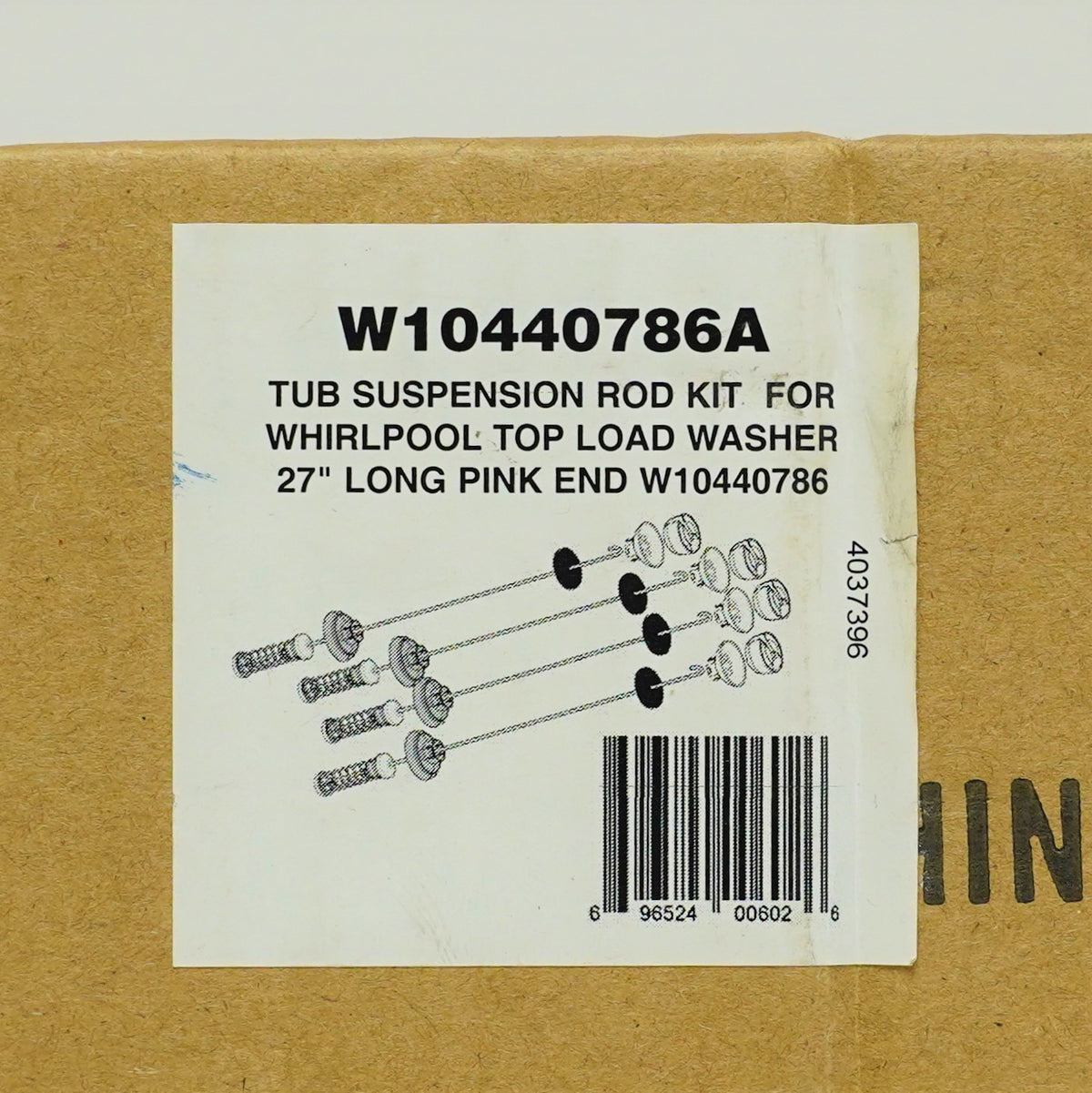 Washing Machine 27" Suspension Rods Replacement for Whirlpool W10440786A