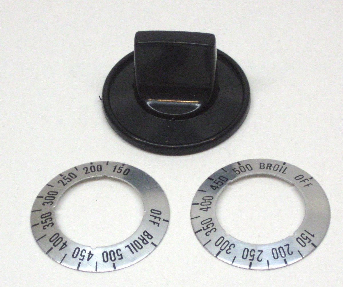 KN002 Universal Electric Range Oven Knob Handle Kit Color Black