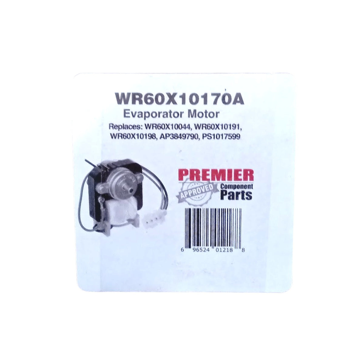 Premier Component Part WR60X10170 Refrigerator Condenser Fan Motor for GE.