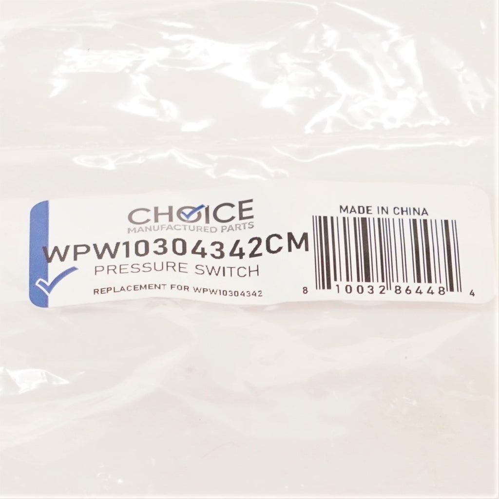 Choice Parts WPW10304342CM for Whirlpool Washer Water Level Pressure Switch