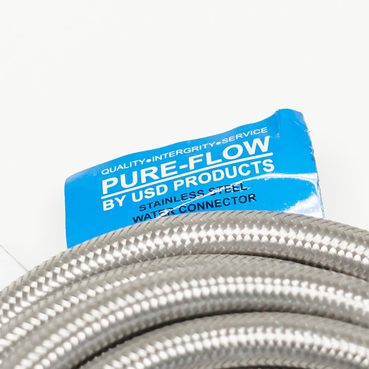 Stainless Steel Braided Ice Maker Water Connector 180" 15' X 1/4" Lead Free