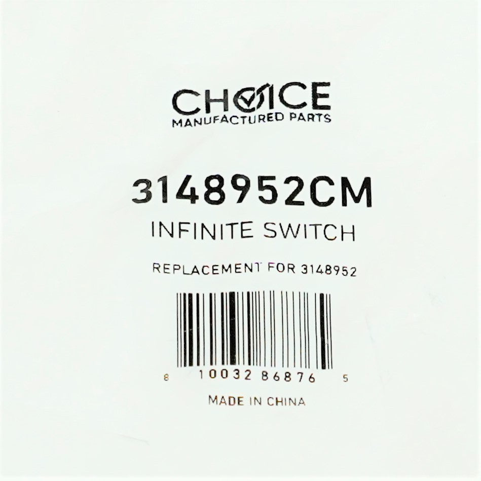 Choice Parts 3148952 for Whirlpool Range Surface Element Infinite Switch