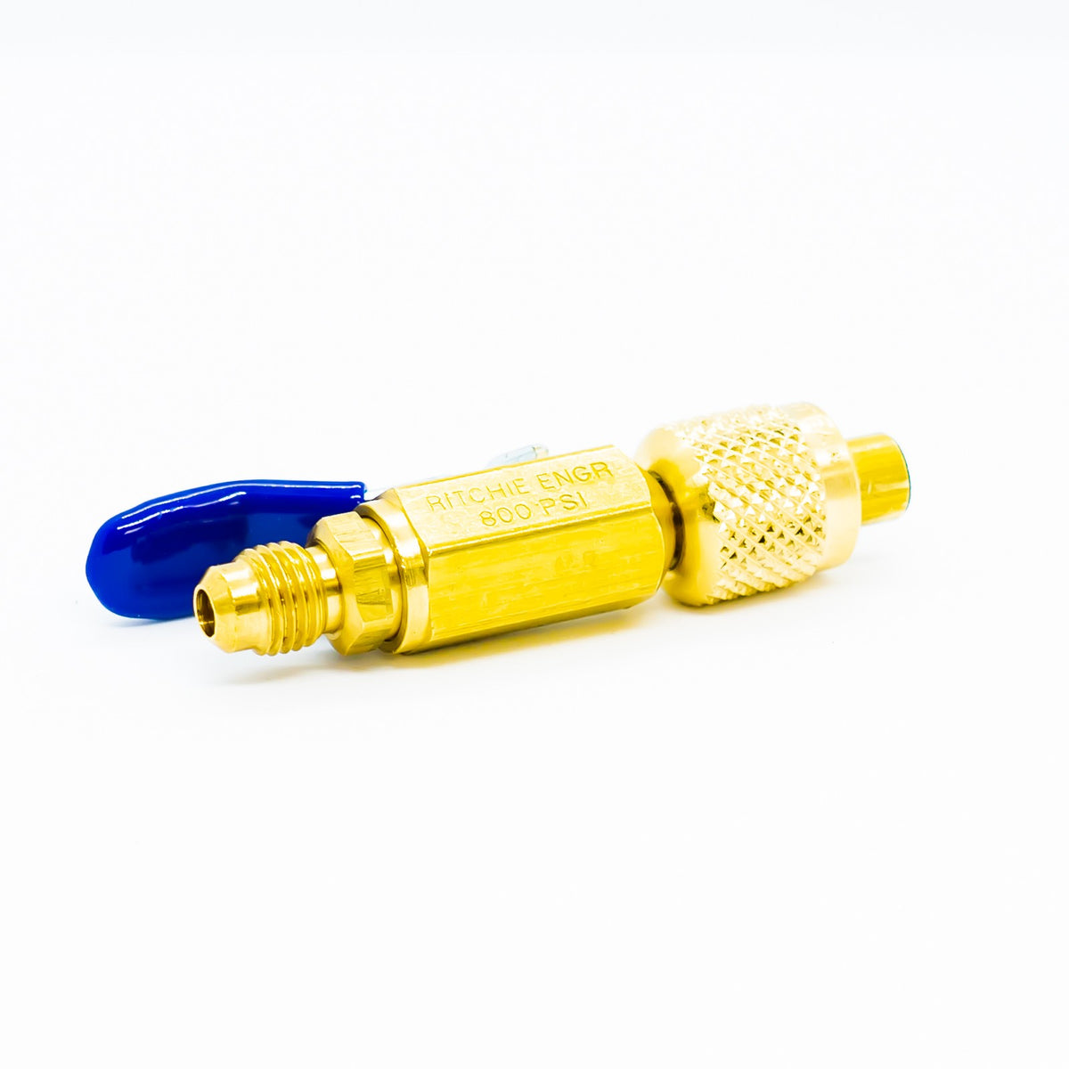 Yellow Jacket Ball Valve for Vacuum/Charging 1/4 IN SAE Ma fl. x Fe fl. - 93844