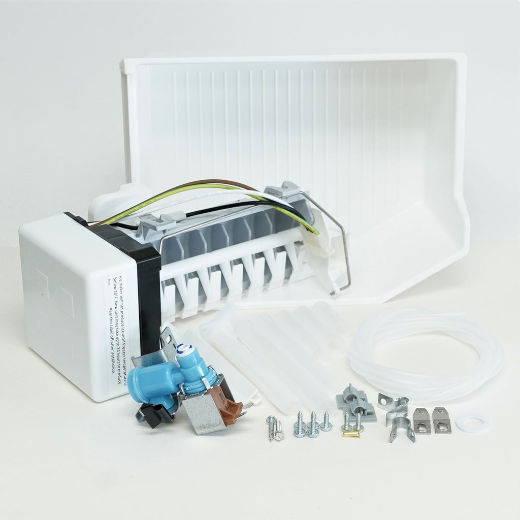 Choice Parts W10715708 for Whirlpool Refrigerator Ice Maker Bucket and Valve
