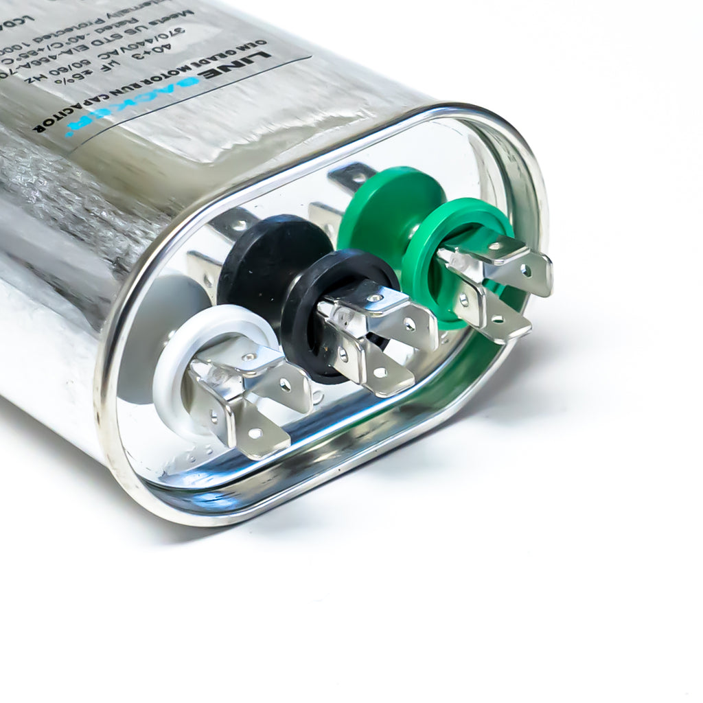 Supco Capacitor Oval Dual Run 40 + 3 uf mfd 370/440 Volts for HVAC Motors