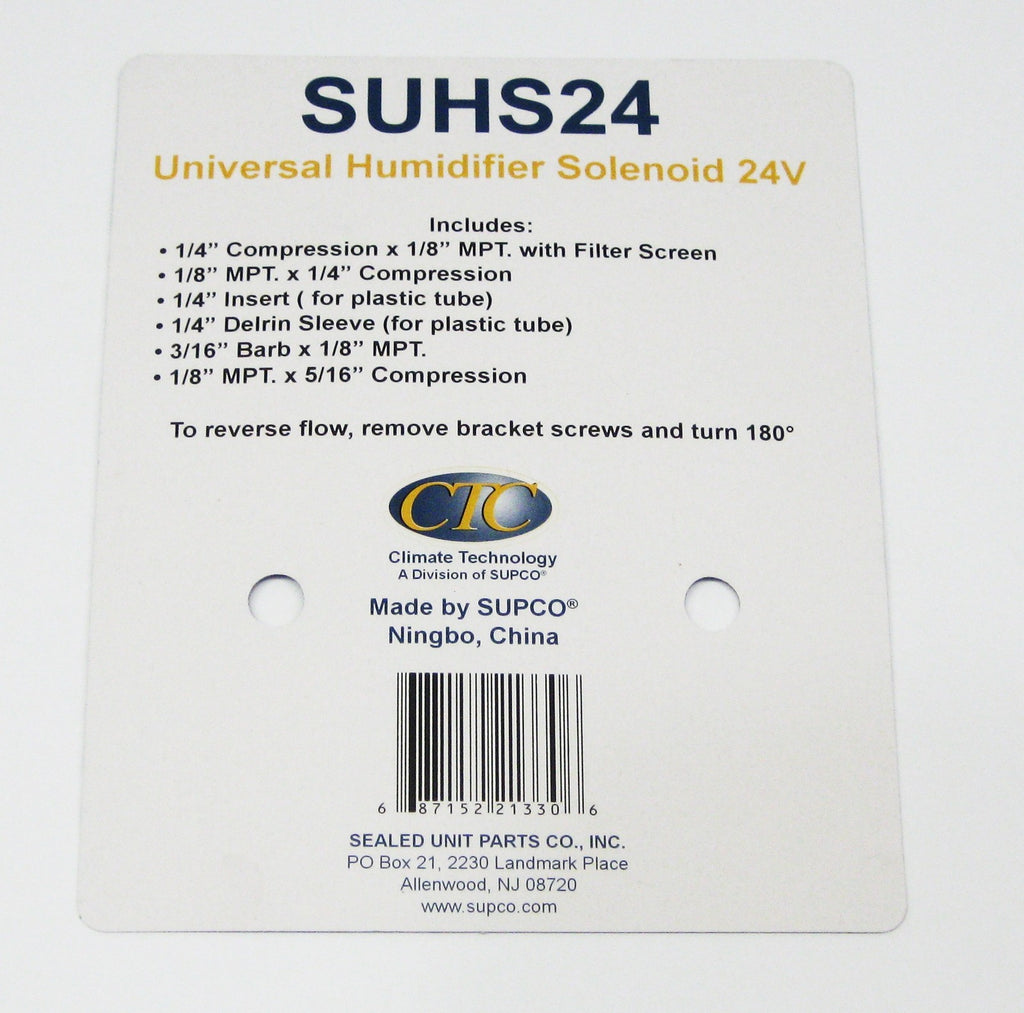 Humidifier Solenoid Valve for Honeywell 32001639-002 UHS24