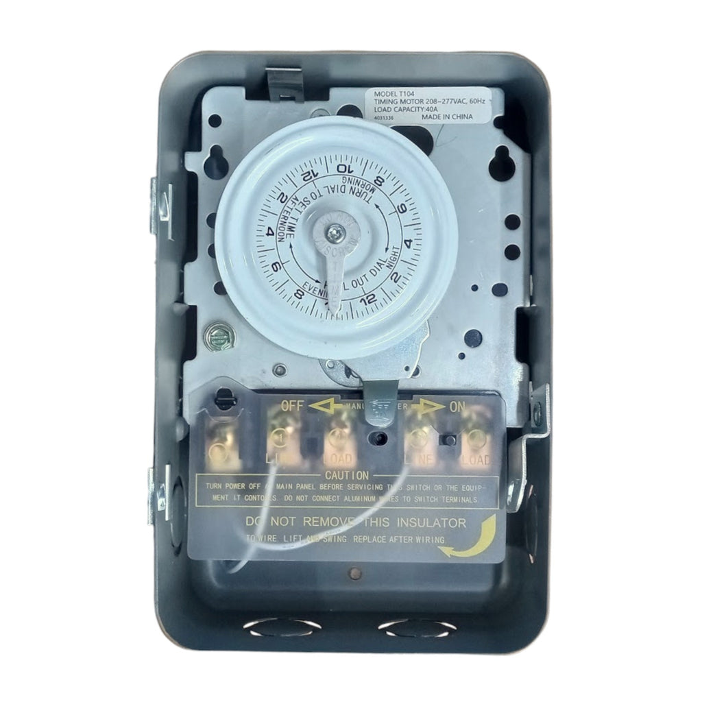 24 Hour Electro Mechanical Timer 208-277 Volts 40 Amp DPST for Paragon 4004-71