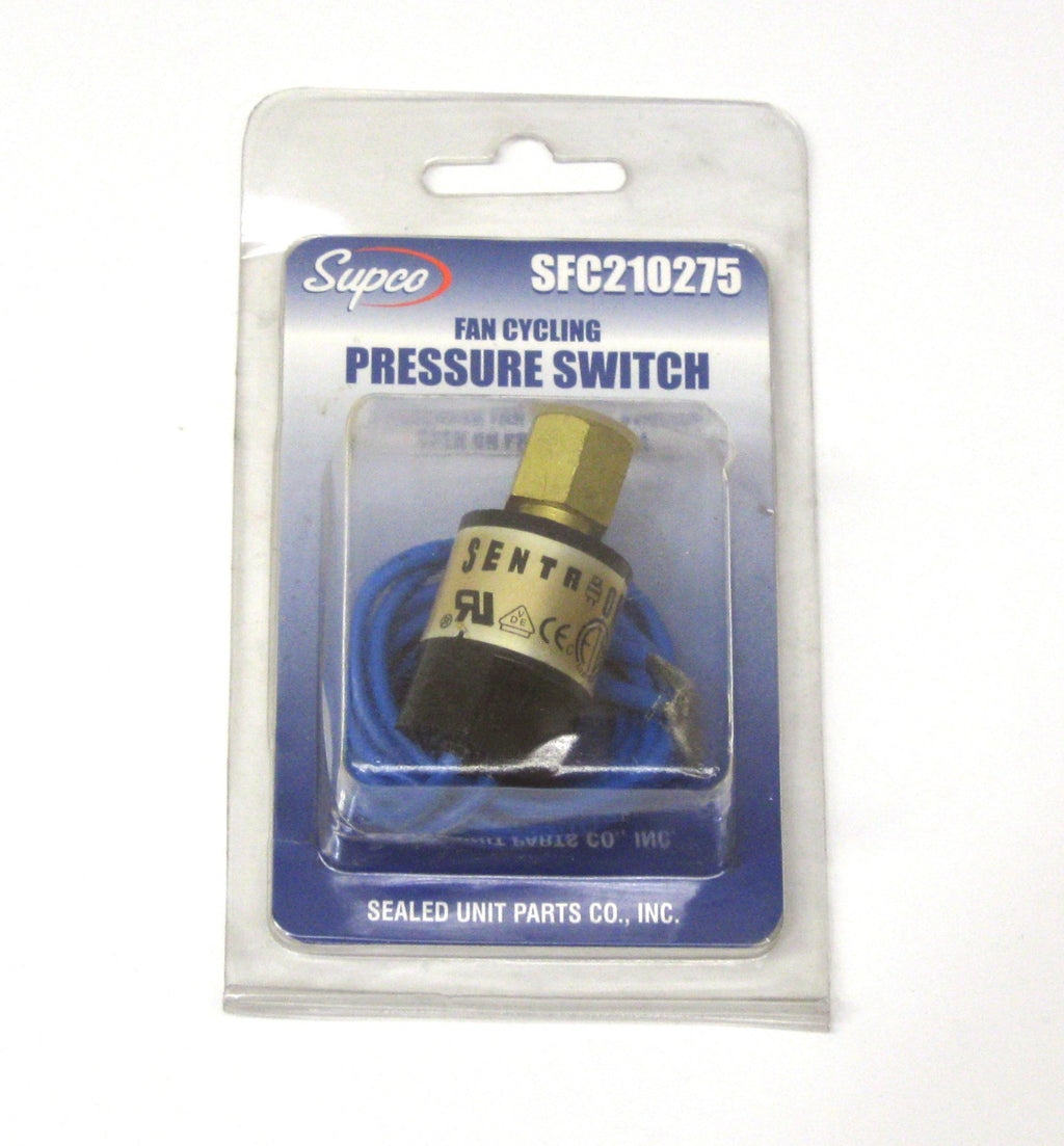 Supco SFC210275 Condenser Fan Cycling Switch Open: 210 PSI Close: 275 PSI HVAC