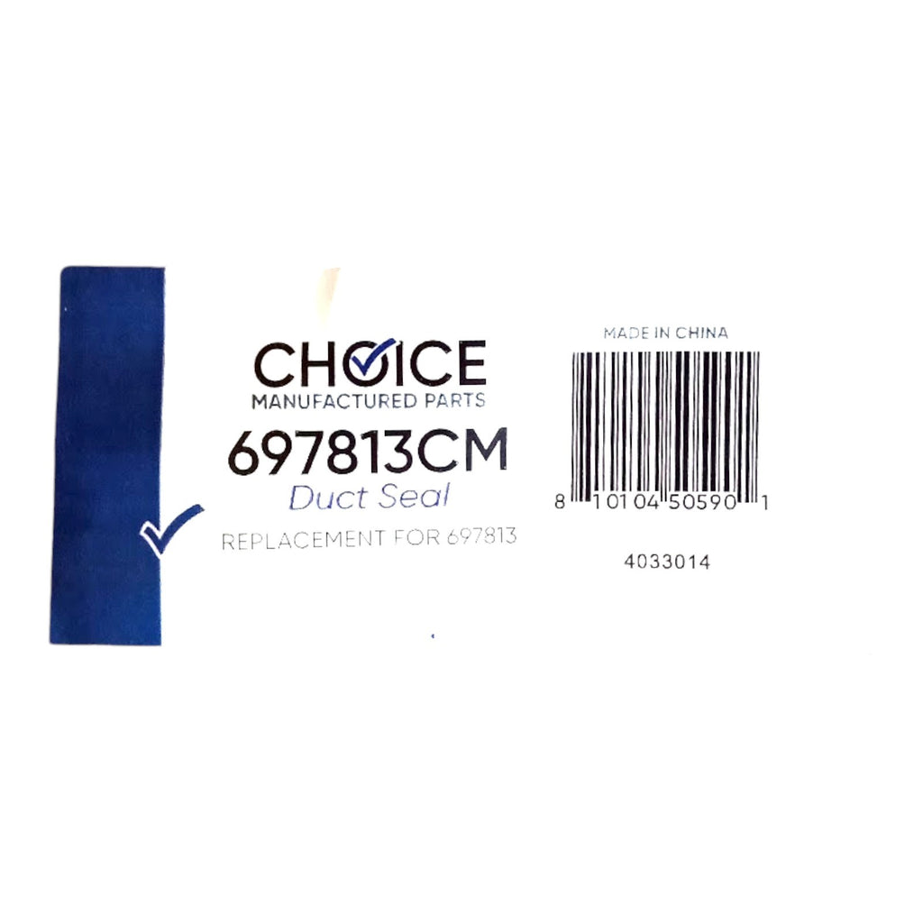 Choice Manufactured Part 697813 Dryer Outlet Housing Duct Seal for Whirlpool