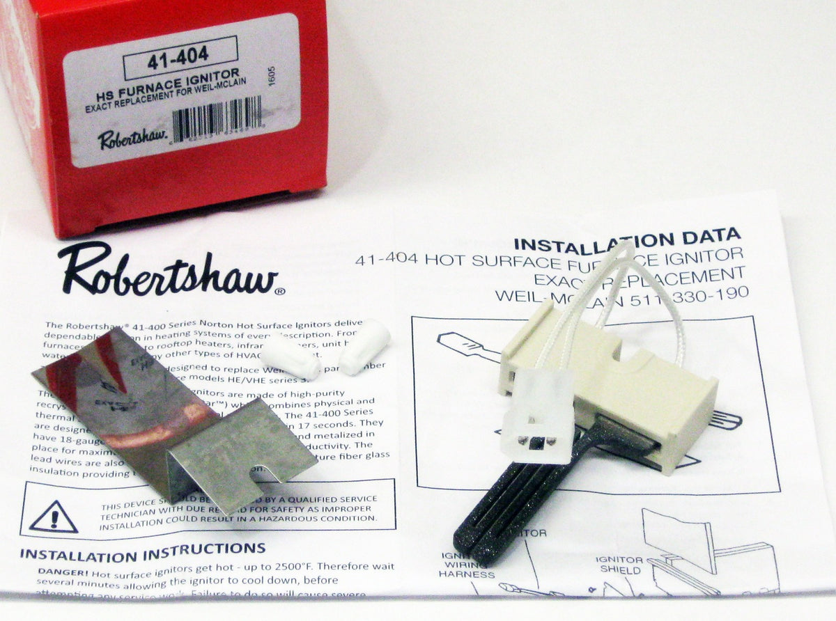 Robertshaw Furnace Ignitor 41-404 for Weil McLane 511-330-190 271M Igniter