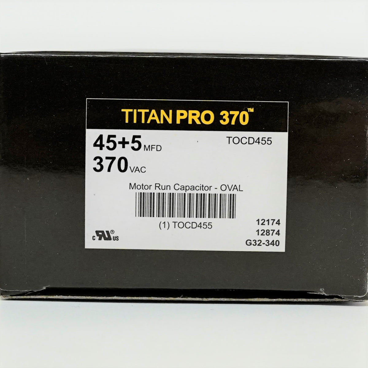 TitanPro TOCD455 HVAC Oval Dual Motor Run Capacitor 45/5 MFD/UF 370 Volts