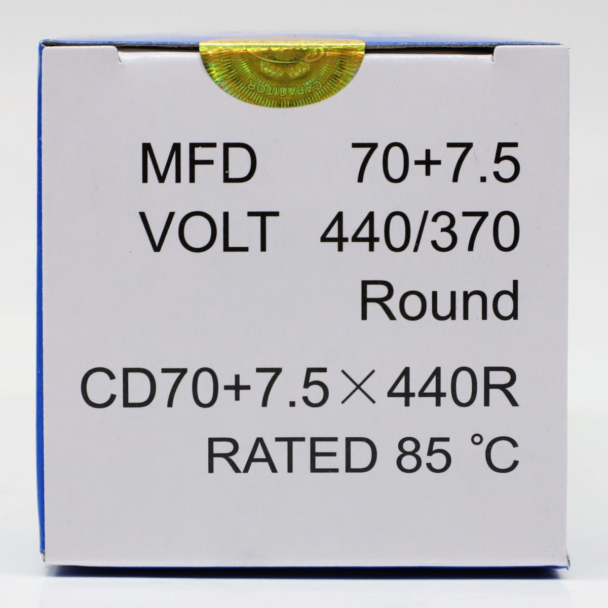 Supco CD70+7.5X440R HVAC Motor Round Dual Run Capacitor 70 + 7.5 MFD 440 Volts