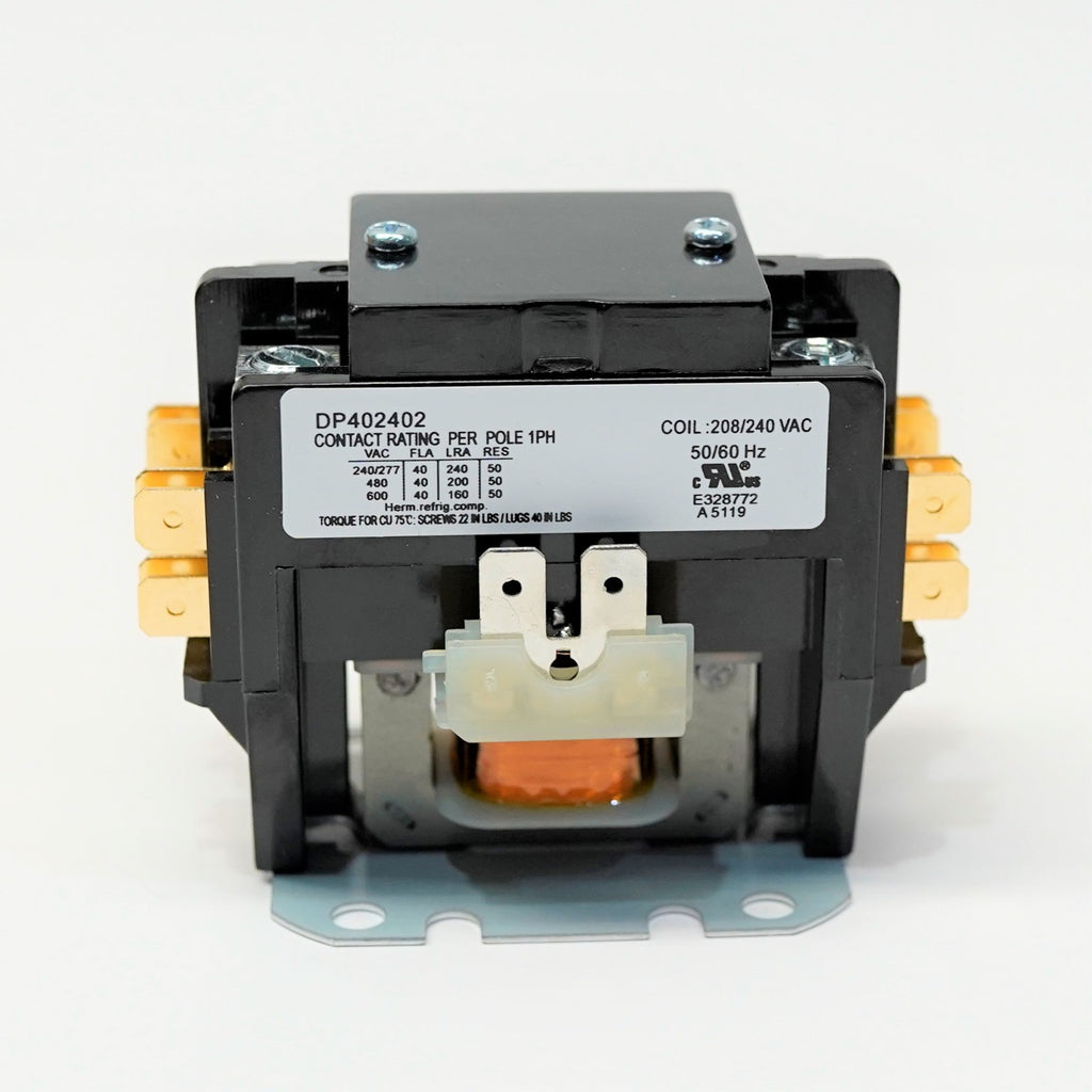 Supco DP402402 Contactor 40 FLA 50 RLA 240 Volts 2 Pole