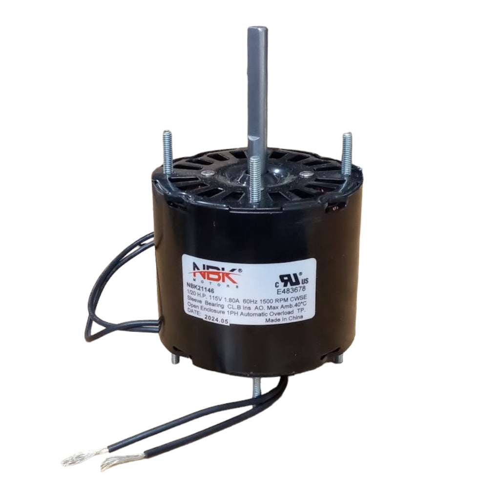 Fan Motor 3.3" Dia.1/20 HP 1500 RPM 115 Volts CW Rotation Replaces Fasco D132
