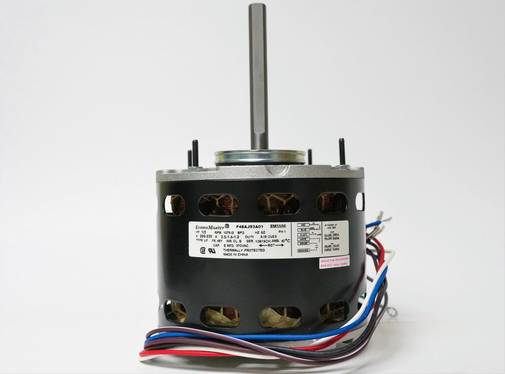 Air Handler Furnace HVAC Blower Motor 3586 1/3 HP 1075/3 RPM 230V 48 Frame