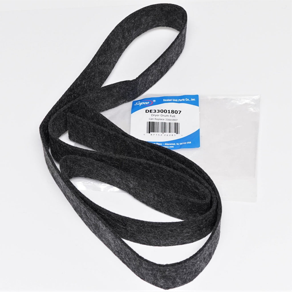 Supco DE33001807 Dryer Drum Felt Replacement for Whirlpool 33001807