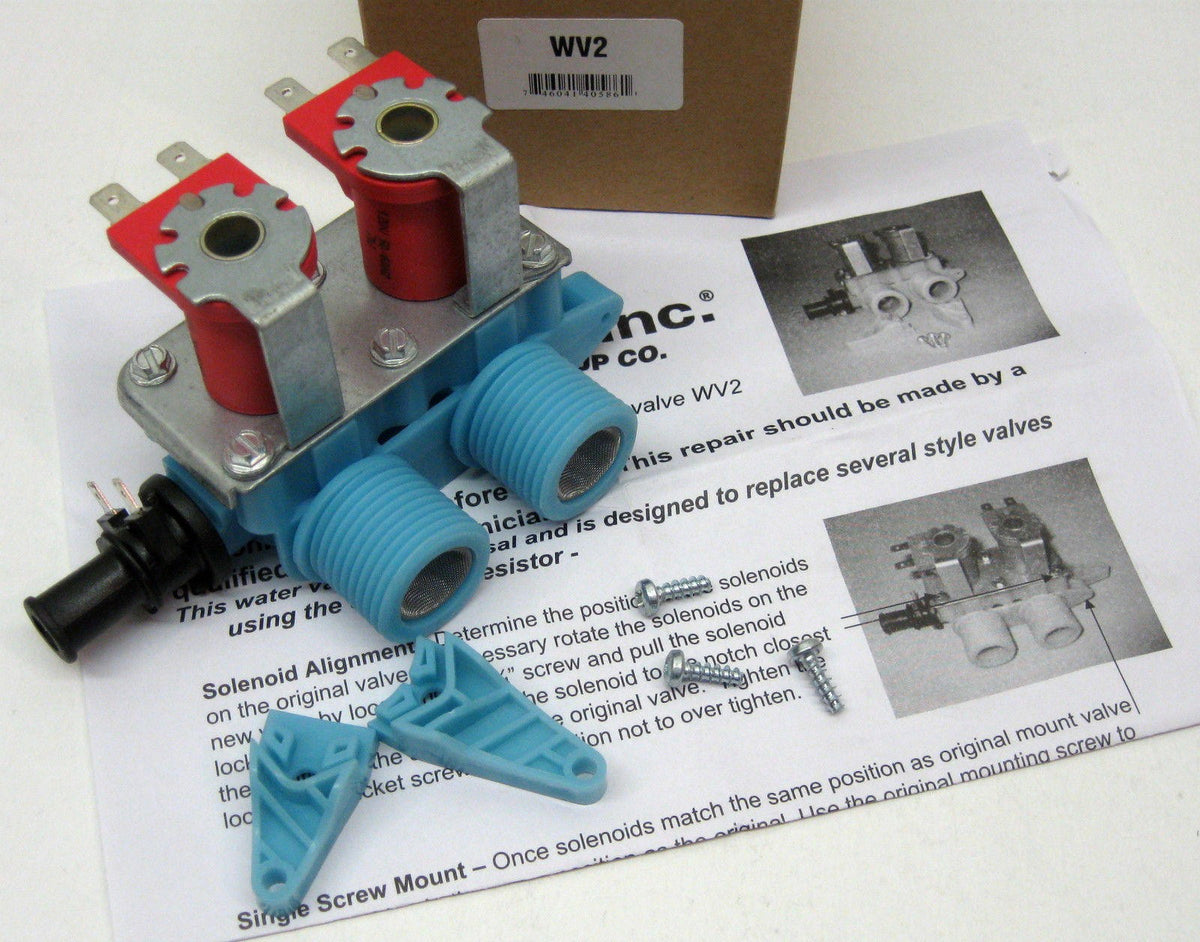 WV2 Water Solenoid Valve for Washer Washing Machine 134890600 22002708 3979346