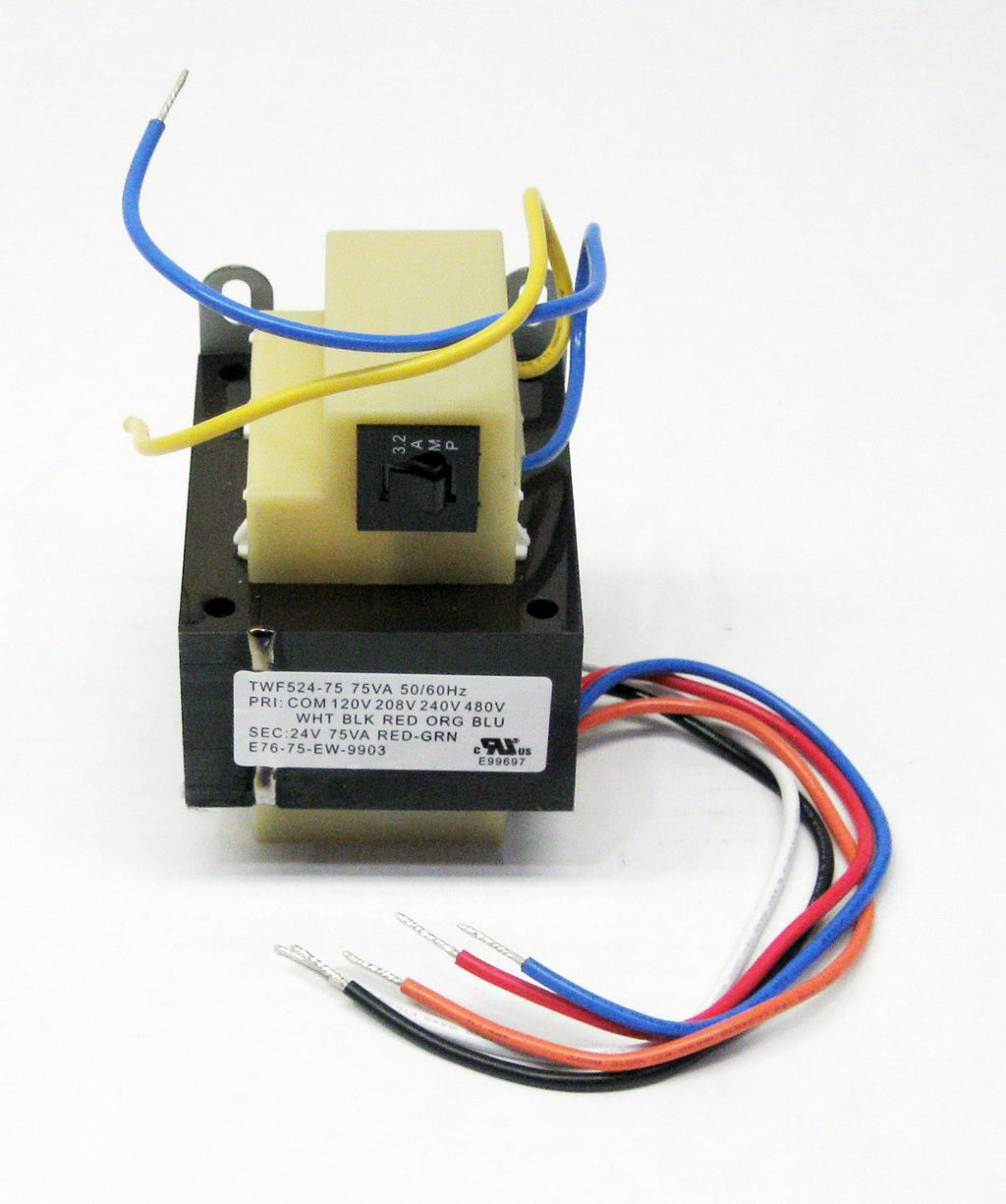 75VA Transformer Primary 120V 208V 240V 480V Volt 24V Secondary HVAC Furnace