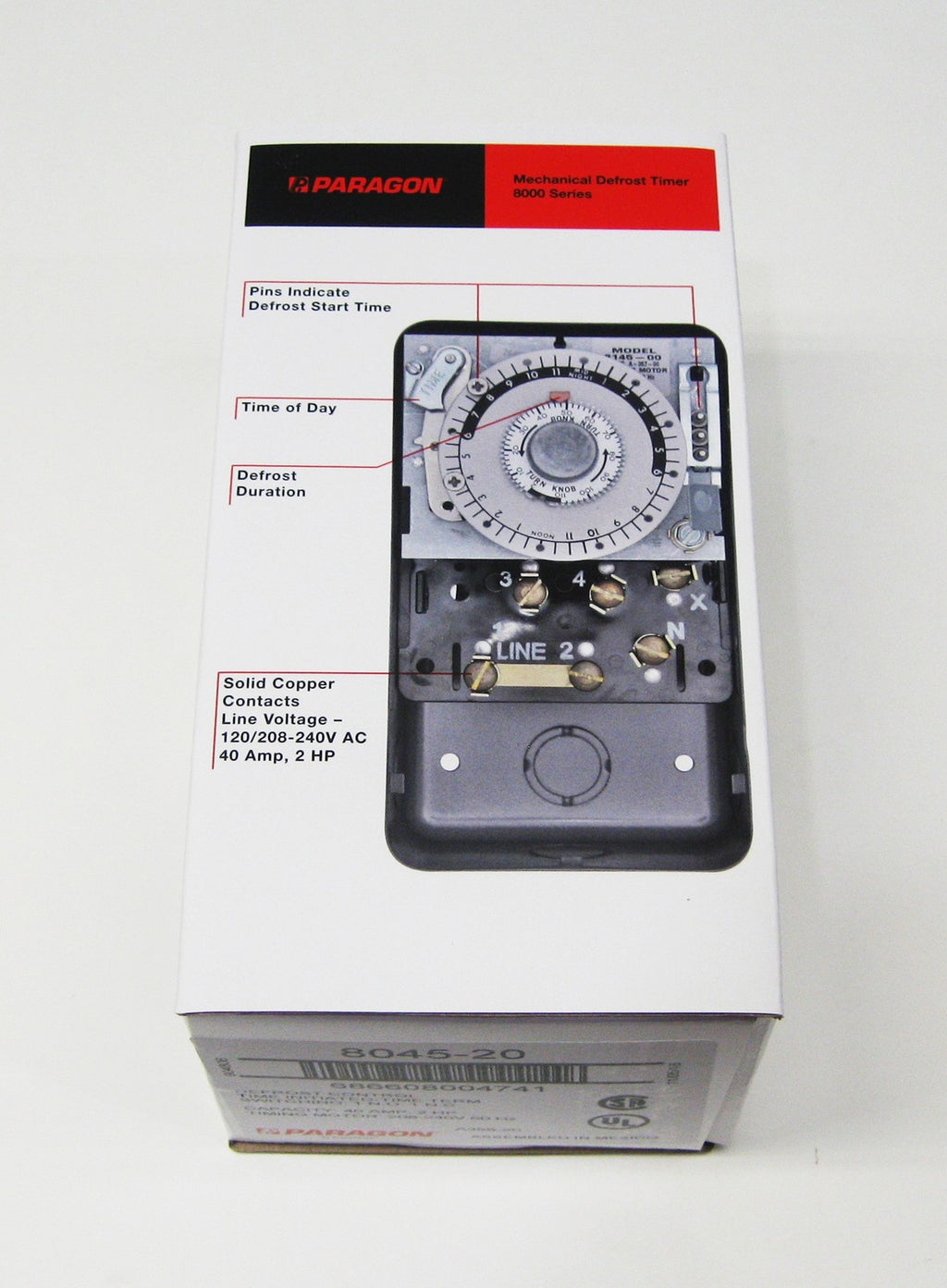 Paragon 8045-20 Defrost Control Commercial Refrigeration Timer