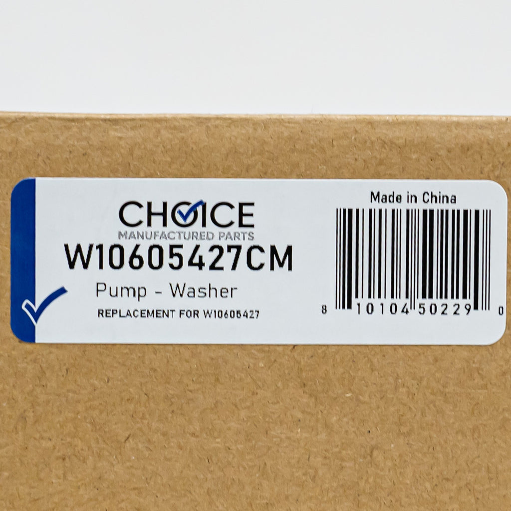 Choice Parts W10605427 for Whirlpool WPW10605427 Washer Water Pump