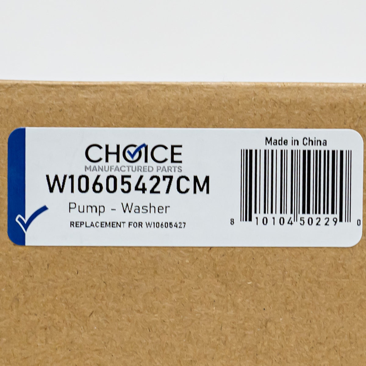 Choice Parts W10605427 for Whirlpool WPW10605427 Washer Water Pump