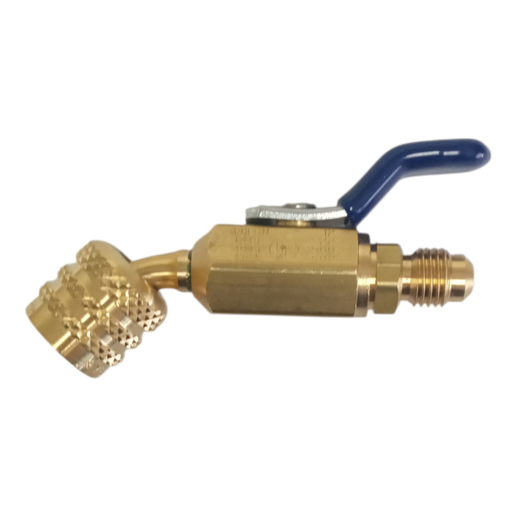 Yellow Jacket 93867 Ball Valve A2L Refrigerant Tank Adapter 1/4" Left Hand FFL