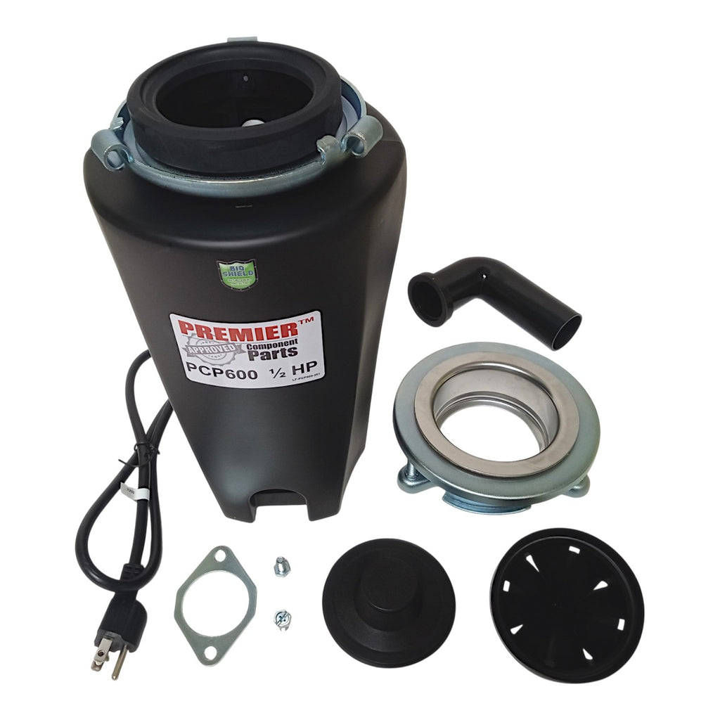 PCP600 Garbage Disposal Food Waste Disposer 1/2 HP with Cord
