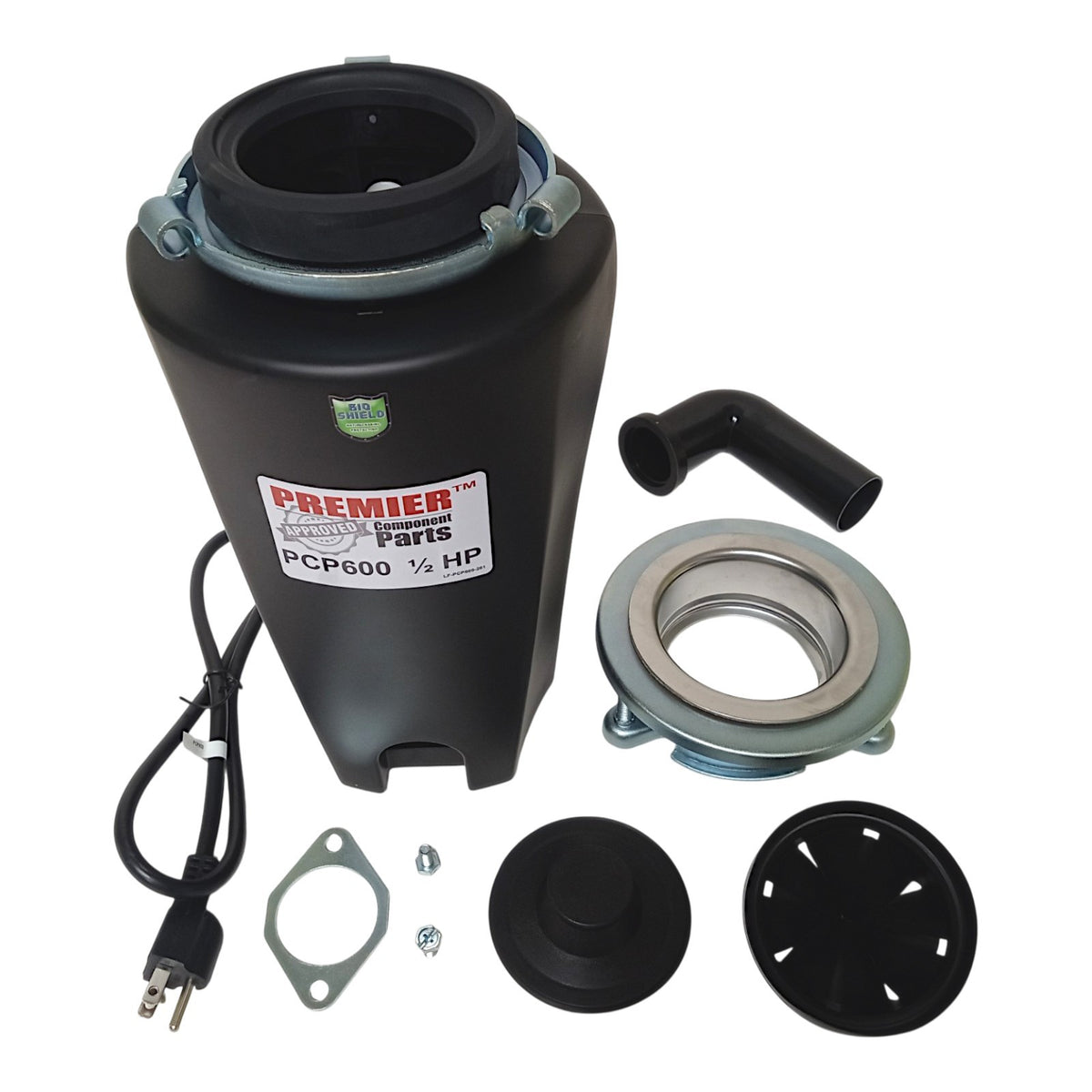 PCP600 Garbage Disposal Food Waste Disposer 1/2 HP with Cord