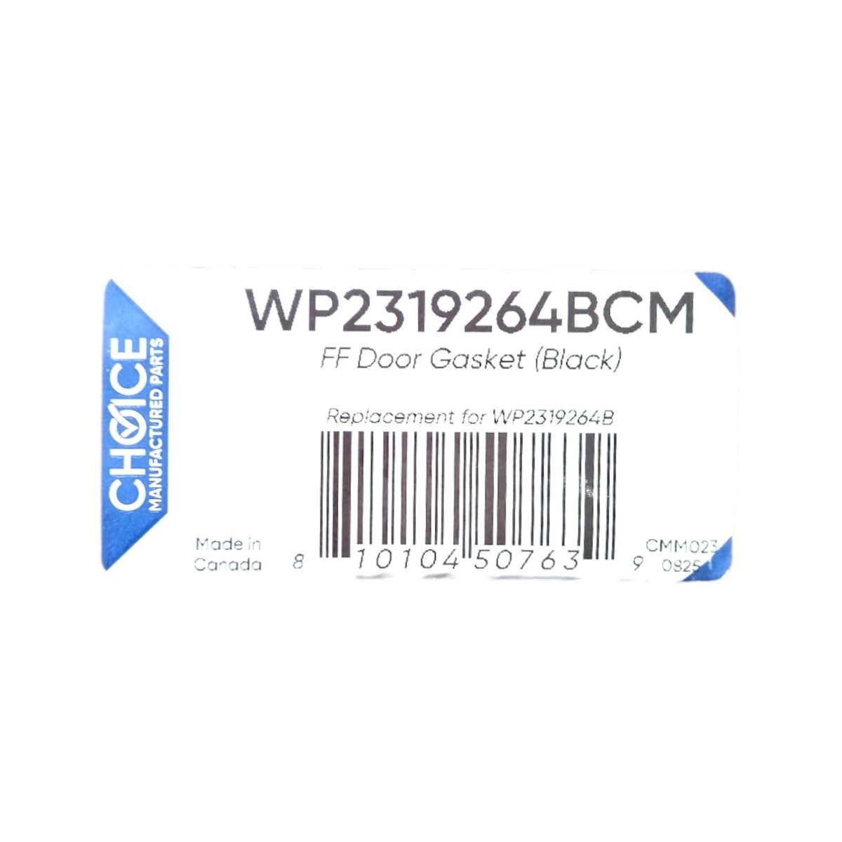 Choice WP2319264BCM Refrigerator Door Gasket Seal for Whirlpool