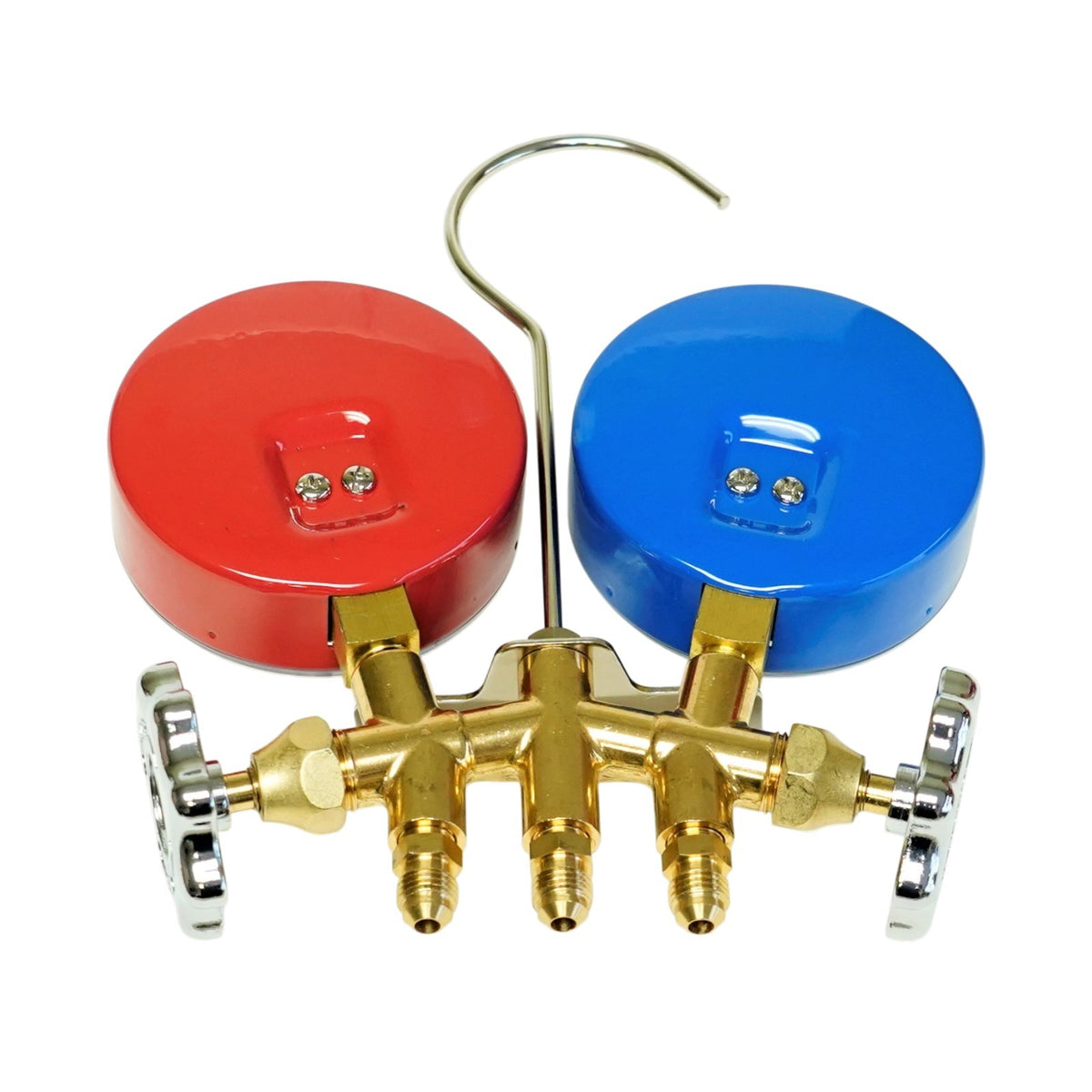 Brass Charging Manifold with 18" Hoses R600a R290 R134a HVAC Refrigeration