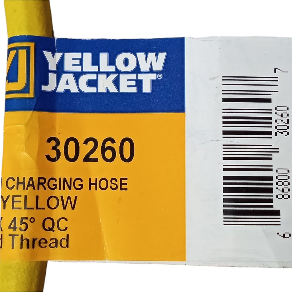 Yellow Jacket 30260 PLUS II 1/4" Hose for Left-Handed A2L Refrigerant Tanks -