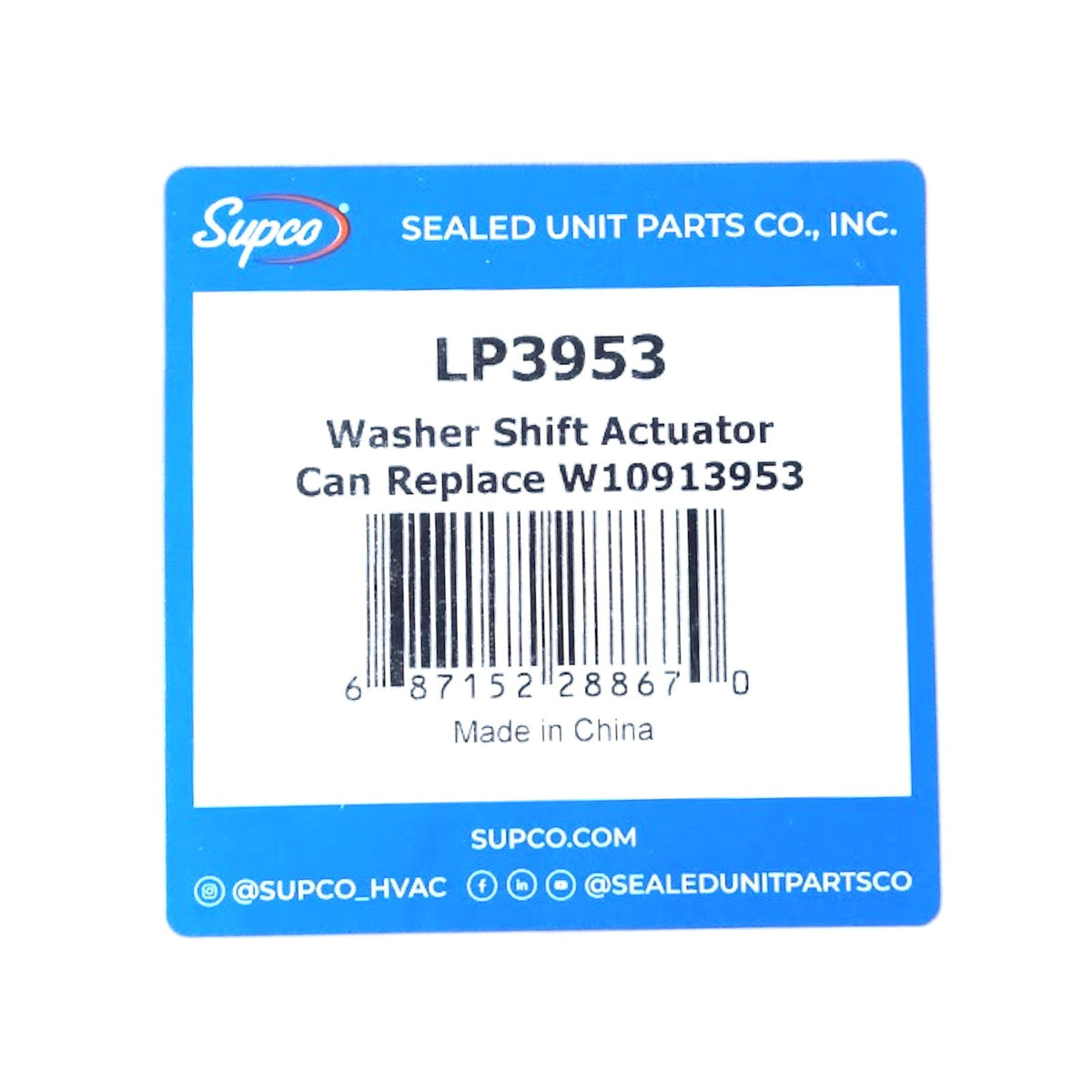Supco LP3953 Washing Machine Actuator Shifter for W10913953 Whirlpool