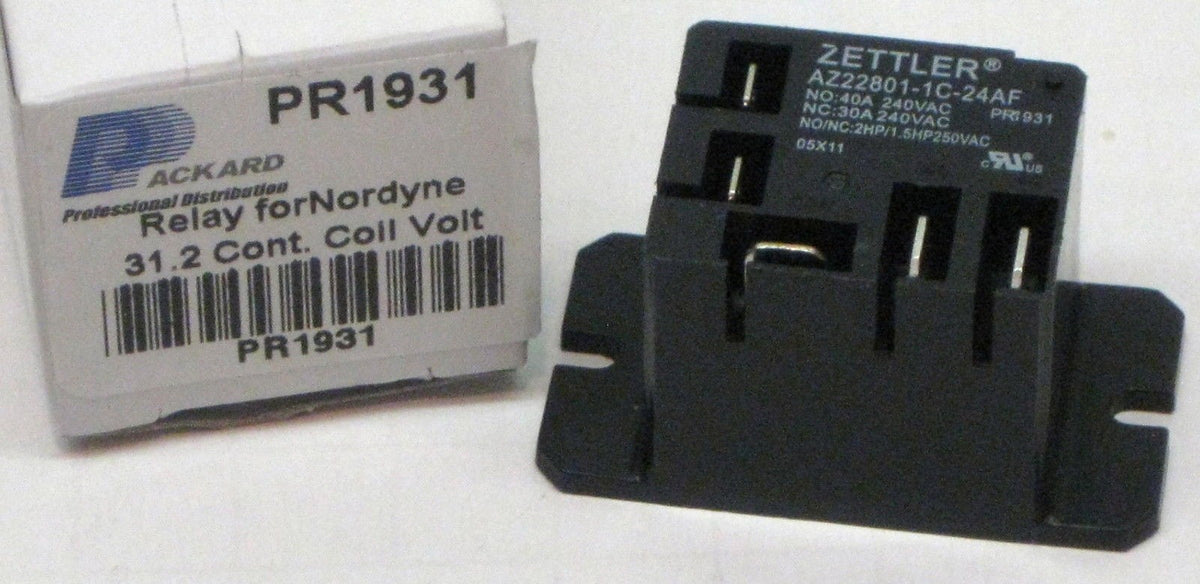 PR1931 Heater Relay for Nordyne 621931 Gibson Miller Maytag Intertherm