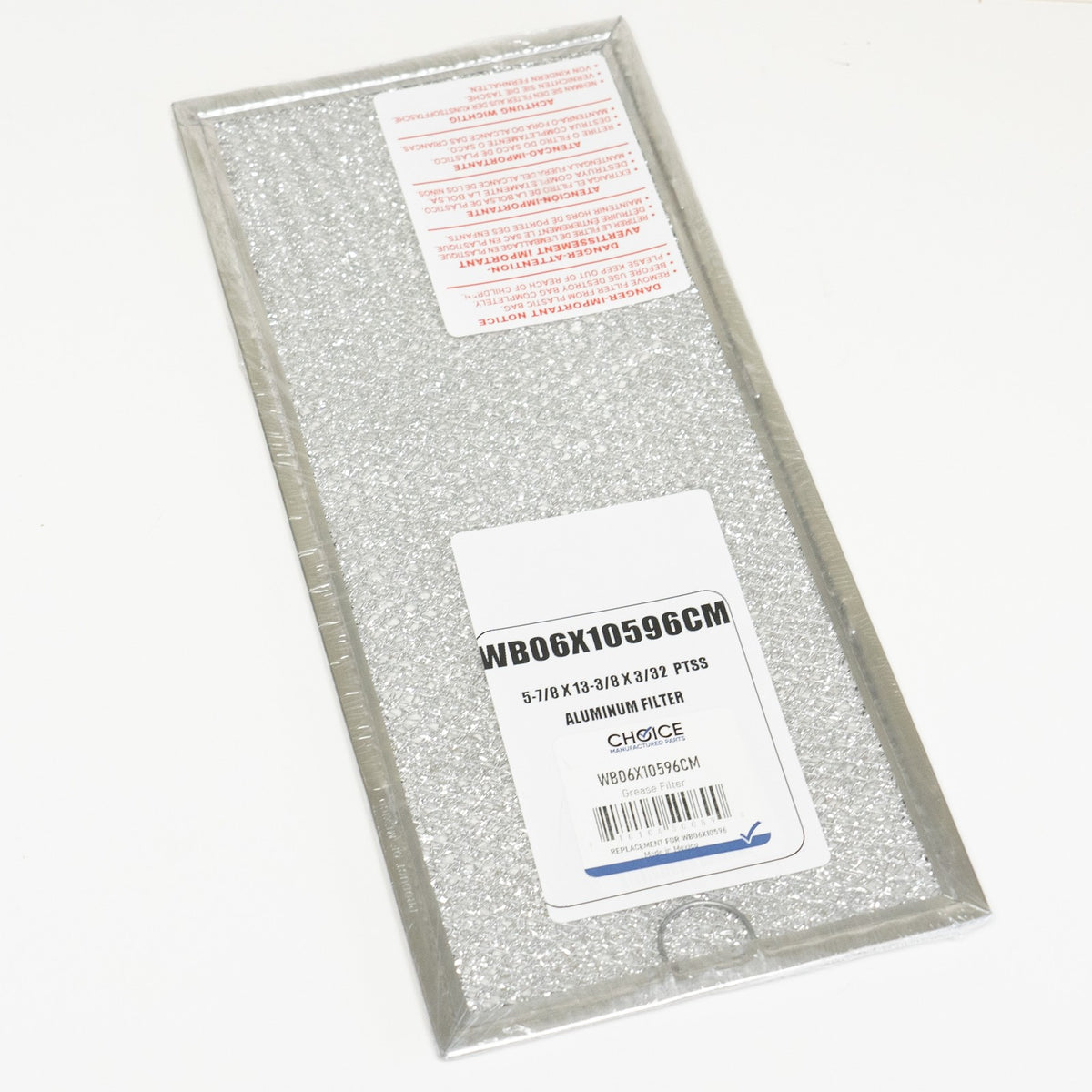 Choice Parts WB06X10596 for GE Microwave Hood Aluminum Grease Filter