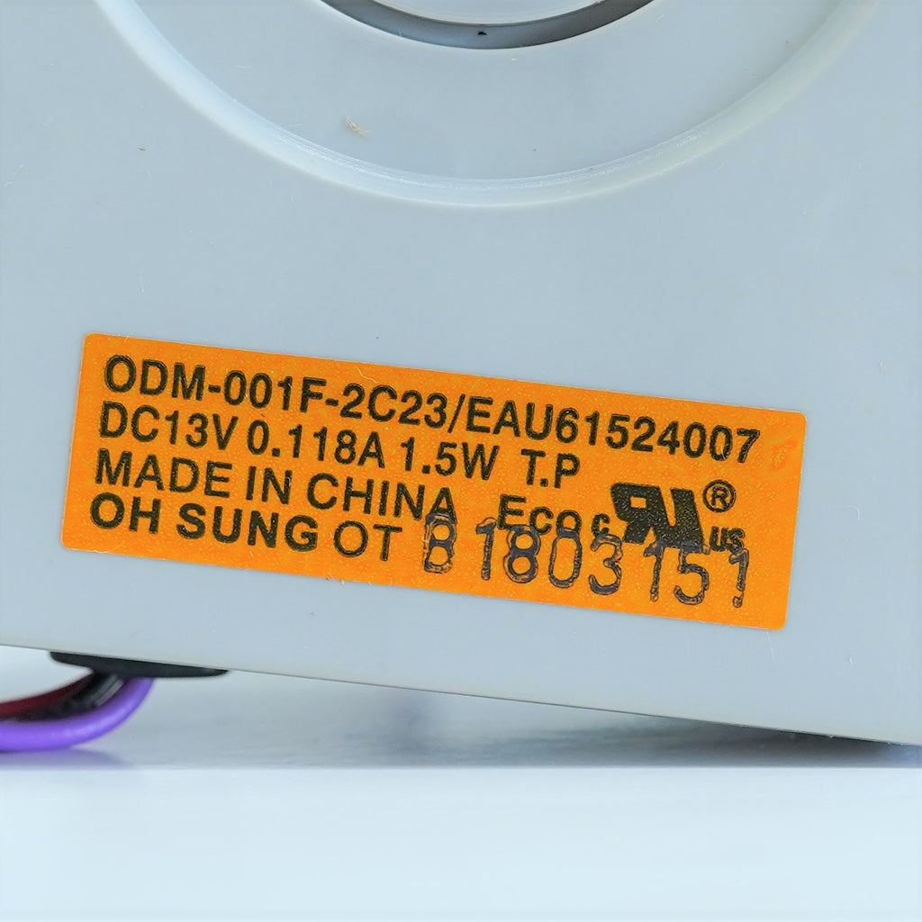 EAU61524007 Refrigerator Evaporator Fan Motor for LG AP5950081 PS10058947