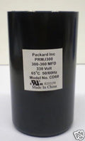 Packard PRMJ300 Motor Start Capacitor. 300-360 MFD UF / 330 VAC