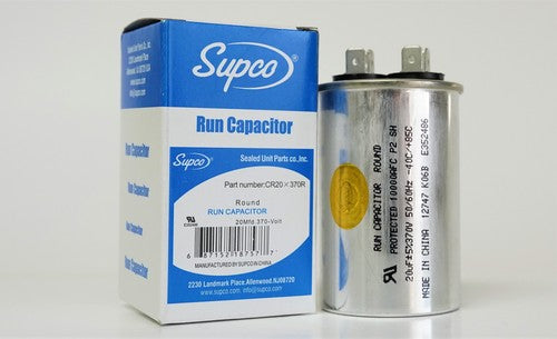 Air Conditioning HVAC Round Fan Motor Run Capacitor 20 MFD 370 Volts