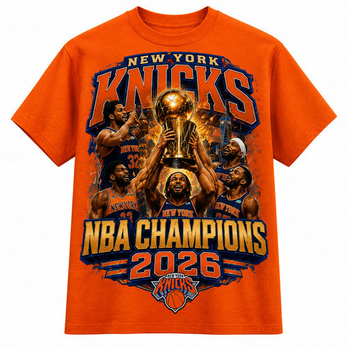 Knicks 2026 NBA Champions T-Shirt, Comfort Colors Tee Retro NYC Fan Gift Unisex